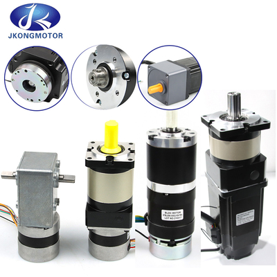 Jkongmotor 28mm-130mm/ Lượng 10W-2000W/ CE RoHS / Có thể tùy chỉnh / BLDC Brushless DC Motors tùy chọn với bộ điều khiển hộp số