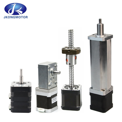 Jkongmotor nhà máy Trung Quốc Nema8 11 14 16 17 23 24 34 Động cơ bước thẳng với vít chì cho máy in 3d Động cơ bước thẳng