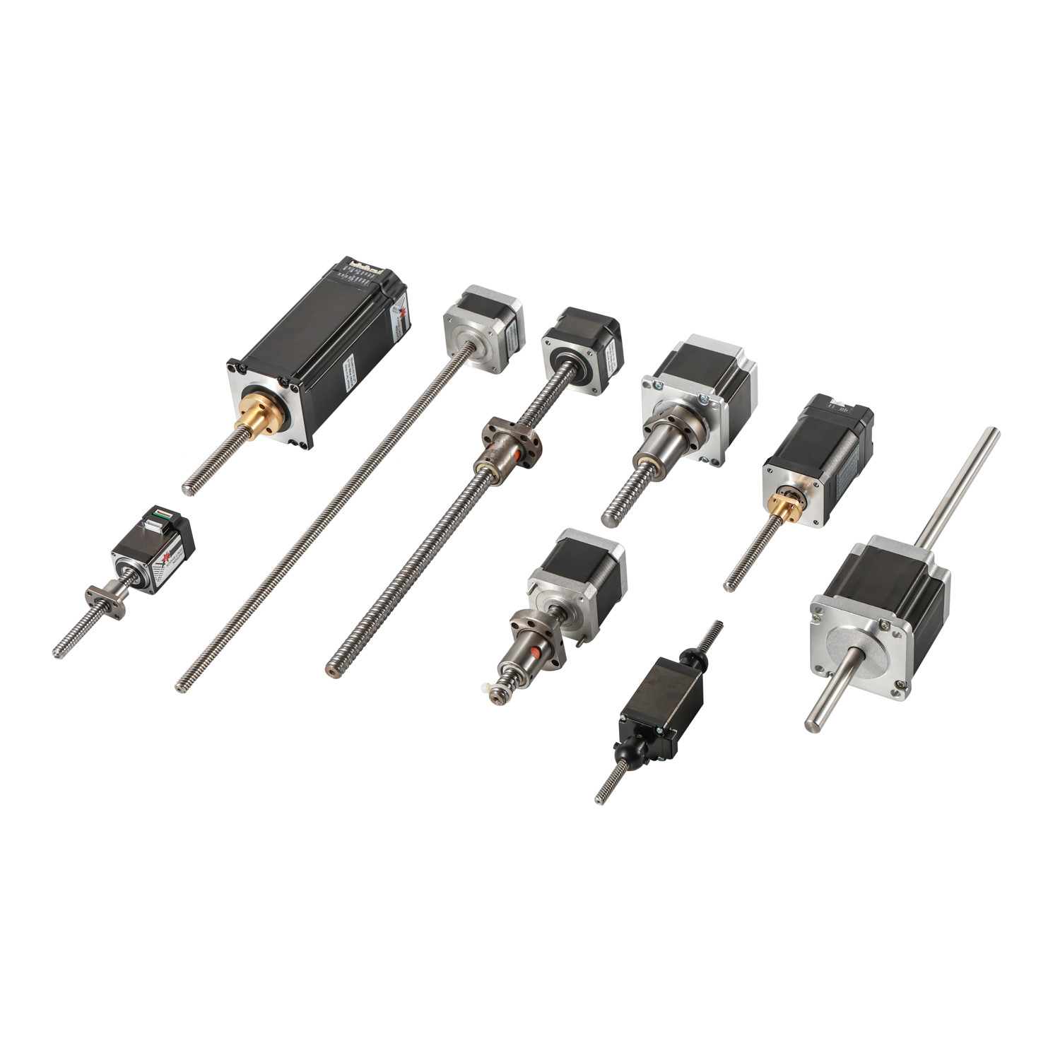 Jkongmotor 12V 24V NEMA 8 11 17 23 24 34 42 52 Mini Micro Ball Screw Linear Geared Closed Loop Stepper Motor với phanh