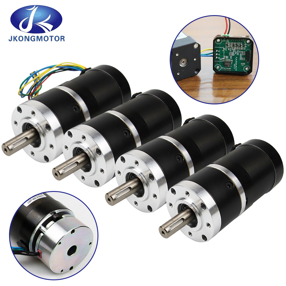 Jkongmotor OEM Nhà sản xuất 56mm mô-men xoắn lớn Tốc độ cao Rpm Micro nhỏ 12V 24V Mini Planetary Bldc Brushless Dc Motor With Encoder