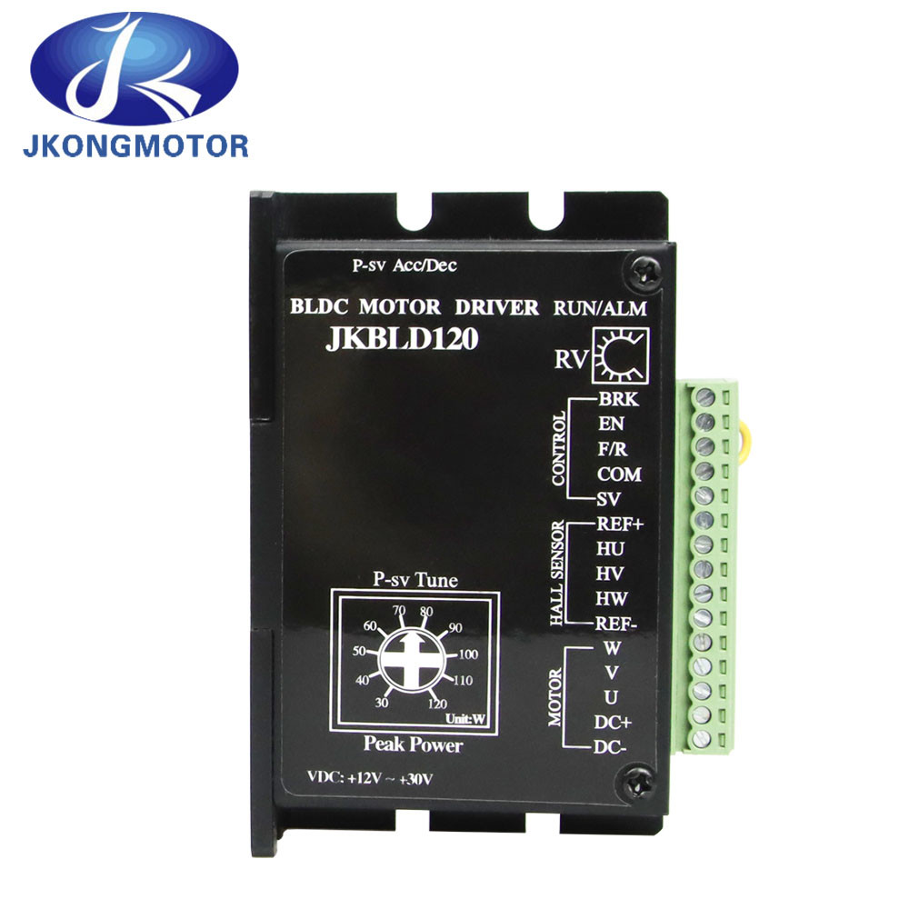 JKBLD120 Trình điều khiển động cơ DC không chổi than 10V ~ 30VDC 0A-8A cho động cơ BLDC 0-120w